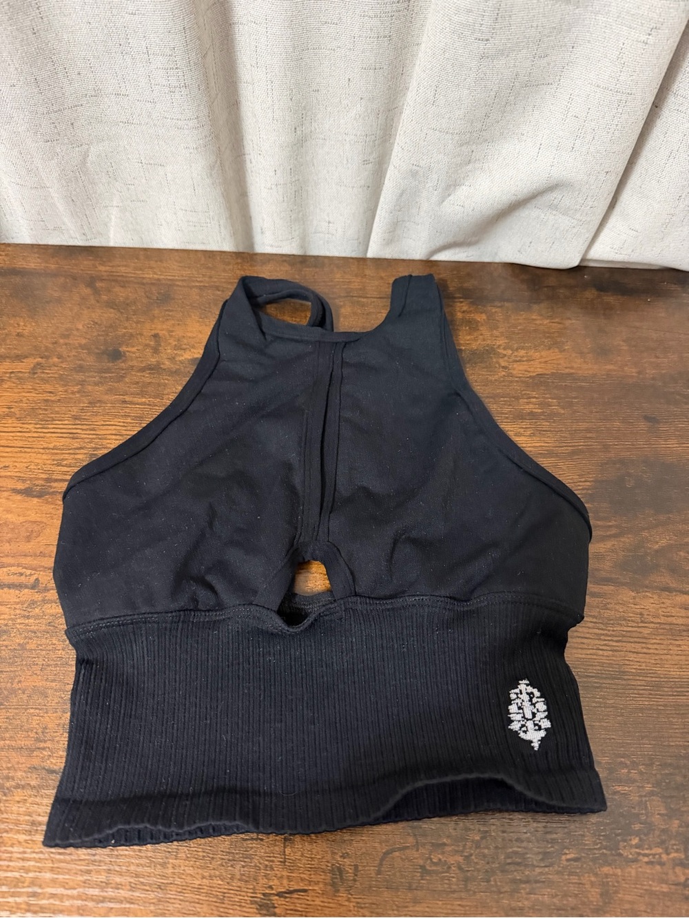 NWOT Free People Movement Black Seamless Longline Sports Bra XS/S